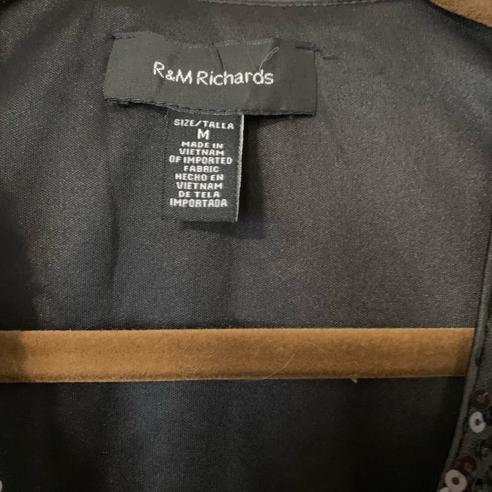 Sequin Cropped Jacket Black Size:M - image 3